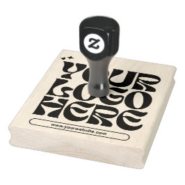 Carimbo De Borracha Site do Logotipo para Empresas Moderno