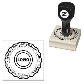 Carimbo De Borracha Site Personalizado da Empresa & Endereço