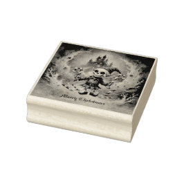 Carimbo De Borracha Skeleton Christmas Elf – Creepy Cute Dark Holiday