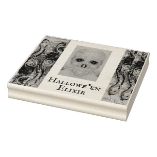Carimbo De Borracha Skeleton Halloween Death Maureen Girard Pla