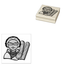 Carimbo De Borracha Skiing winter