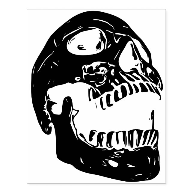 Carimbo De Borracha Skull - der Schrei (Impressão)