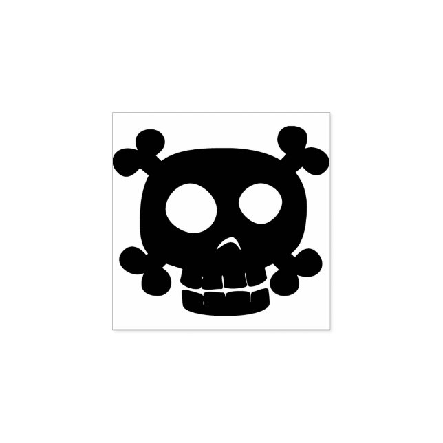 Carimbo De Borracha Skullie Stamper Halloween (Impressão)
