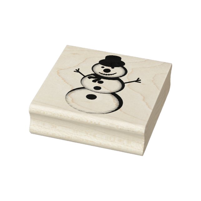 Carimbo De Borracha Snowman (Carimbo)