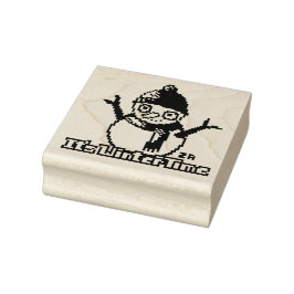 Carimbo De Borracha Snowman PixelArt, Pixel Art, 