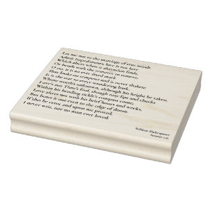 Carimbo De Borracha Sonnet 116Deixe-me não ao casamento das mentes ver