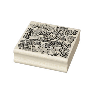 Carimbo De Borracha Sons divertidos de histórias em quadrinhos pop art