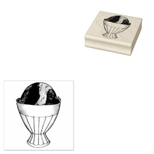 Carimbo De Borracha Sorvete Sorbet Dessert Scoop