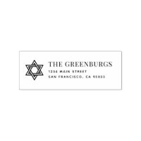 Star of David Classic Elegant Chic Return Address