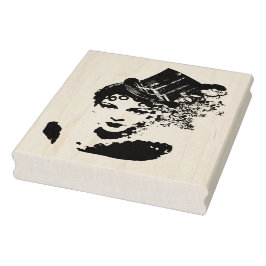 Carimbo De Borracha Steampunk Glamor Lady