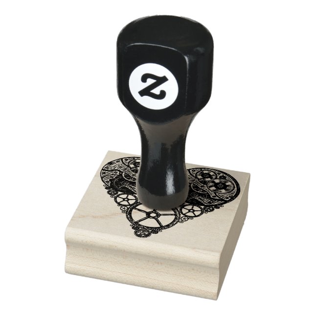 Carimbo De Borracha Steampunk Love Heart (Carimbo)