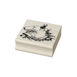 Carimbo De Borracha Stempe ANNO1900 mit Bullterrier