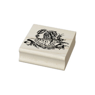 Carimbo De Borracha Stempel ANNO 1900 mit Australian Shepherd
