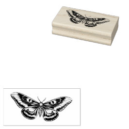 Carimbo De Borracha Storybook Moth Gummistempel