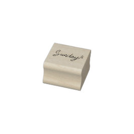 Carimbo De Borracha Sunday Weekday Journal Design