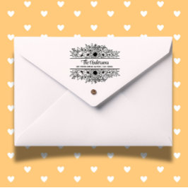 Carimbo De Borracha Sunflower Dividem Tema do Monograma