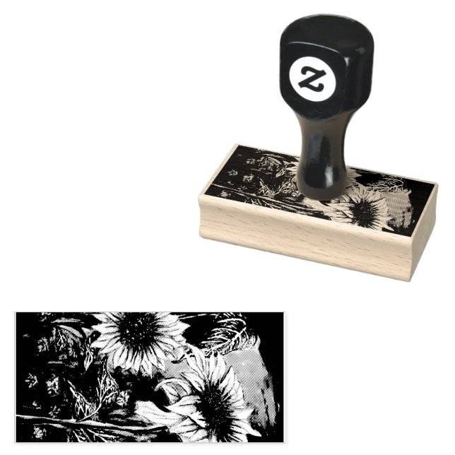 Carimbo De Borracha Sunshine Bloom (Carimbado)