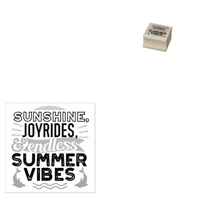 Carimbo De Borracha Sunshine & Joyrides - Citação infinita das Víblias (Carimbado)