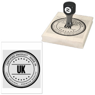 Carimbo De Borracha Suprimentos para Festa de Artesanato Logo UK Majes