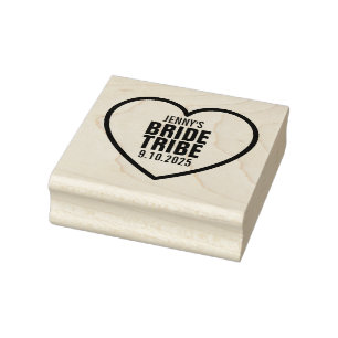 Carimbo De Borracha Swetheart Personalised Bride Tribe