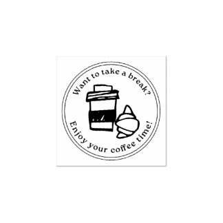 Carimbo De Borracha Take a Break Stamp – Coffee Gift