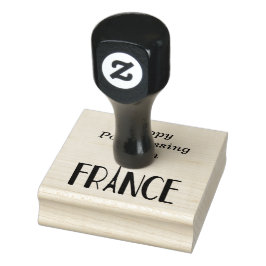 Carimbo De Borracha Tampon feliz pós-travessia da França