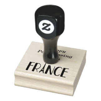 Carimbo De Borracha Tampon feliz pós-travessia da França