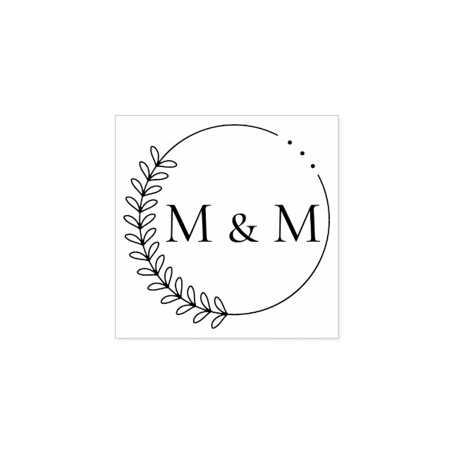 Carimbo De Borracha Tampons Encreurs Motif floral, Initiales, Monogram (Impressão)