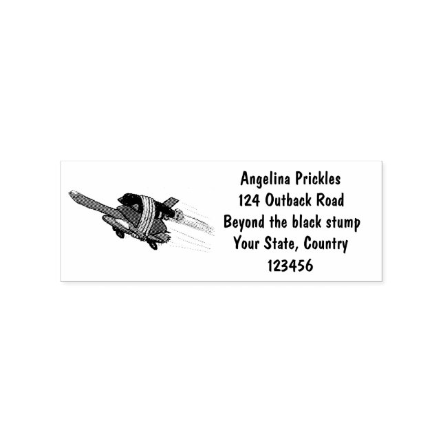 Carimbo De Borracha Tartaruga voadora (Impressão)