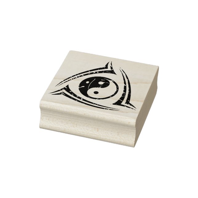 Carimbo De Borracha Tatuagem tribal Yin & Yang + suas ideias (Carimbo)