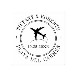 Carimbo De Borracha Tema Viagem do Estilo do Passaporte de Evento de D