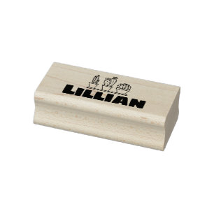 Carimbo De Borracha Texto de Nome Personalizado do Cactus Gráfico Suc