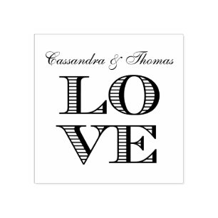 Carimbo De Borracha Texto do Gráfico LOVE