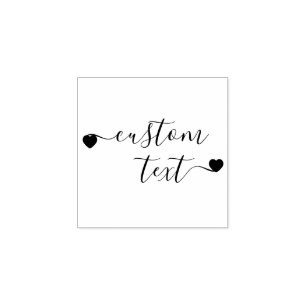 Carimbo De Borracha Texto personalizado de assinatura