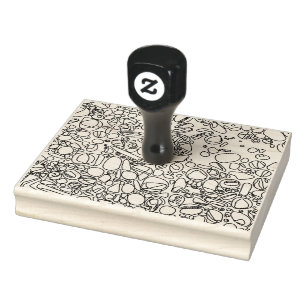 Carimbo De Borracha textura das rochas do rio