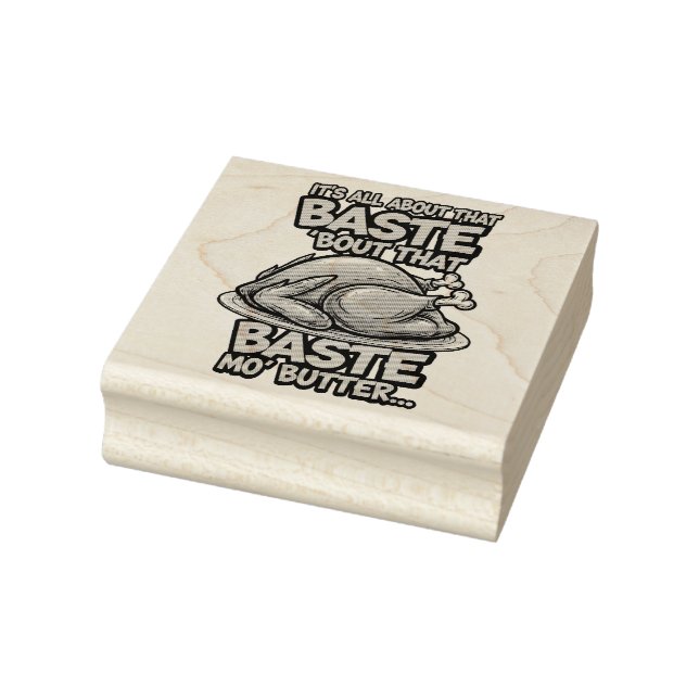 Carimbo De Borracha Thanksgiving Wood Art Stamp (Carimbo)