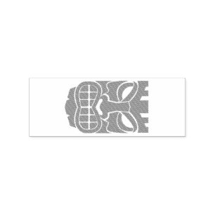 Carimbo De Borracha Thunder_Cove da escultura de Tiki