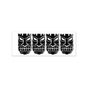 Carimbo De Borracha Thunder_Cove da escultura de Tiki