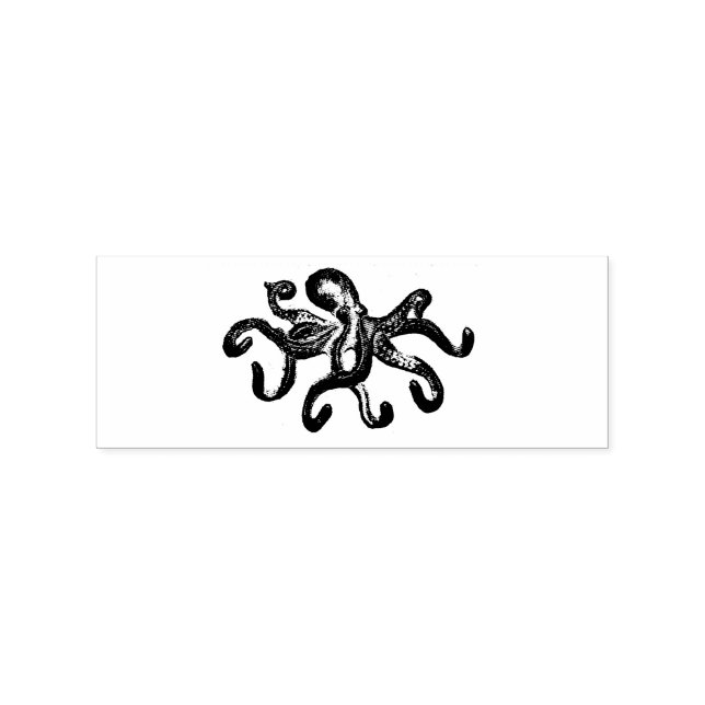 Carimbo De Borracha Thunder_Cove de Octopus Azul (Impressão)