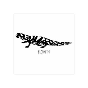 Carimbo De Borracha Tiger salamander cartoon
