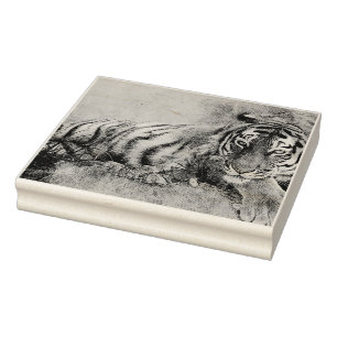 Carimbo De Borracha Tigre