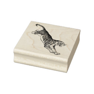 Carimbo De Borracha Tigre