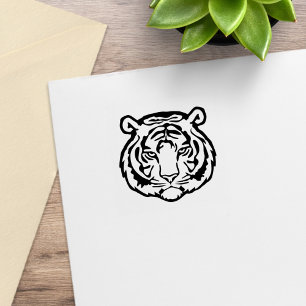 Carimbo De Borracha Tigre, Gato Selvagem 1x1