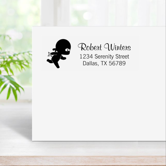 Carimbo De Borracha Tiny Ninja Running (Criador carregado)