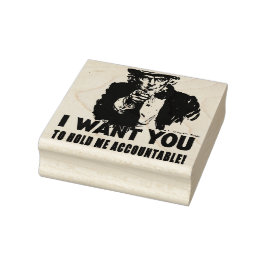 Carimbo De Borracha Tio Sam quer ser detido