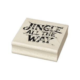 Carimbo De Borracha Tipografia Jingle All the Way