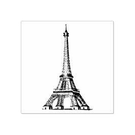 Carimbo De Borracha Torre Eiffel