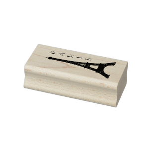 Carimbo De Borracha Torre Eiffel de Paris