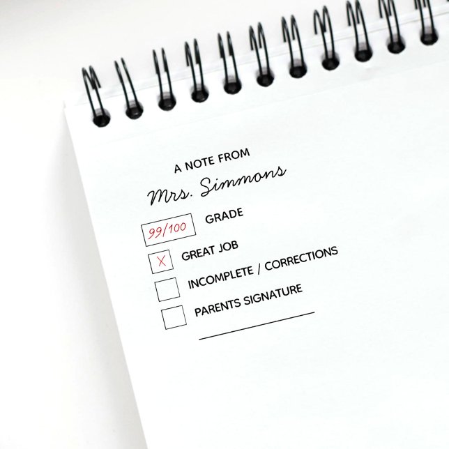 Carimbo De Borracha Trabalho de Excelente Personalizado de Professores (Criador carregado)