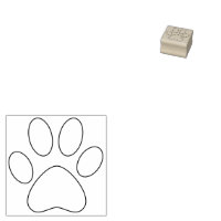 Traço de Impressão da Pata Esquerda Pet Cat Cão Si